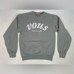 Vous Church Into The Night Crewneck Sweatshirt Women Small Green